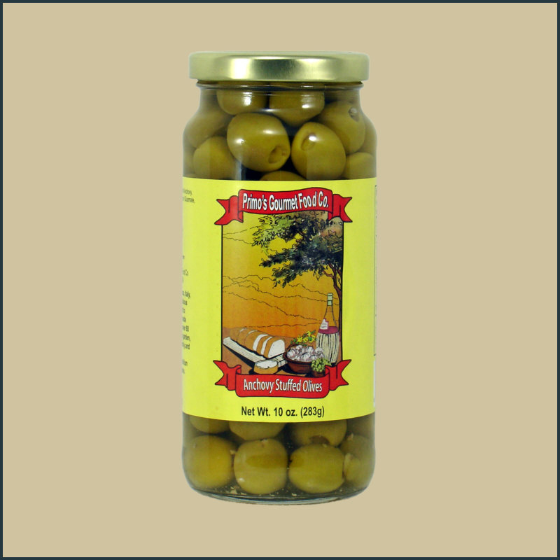 Nan's Gourmet Foods Buy Gourmet Foods Primo's Anchovy Stuffed Olives